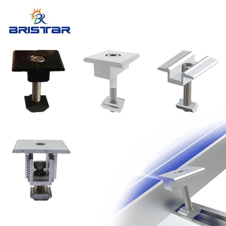 Aluminum Solar 35mm 40mm Mid End Clamps
